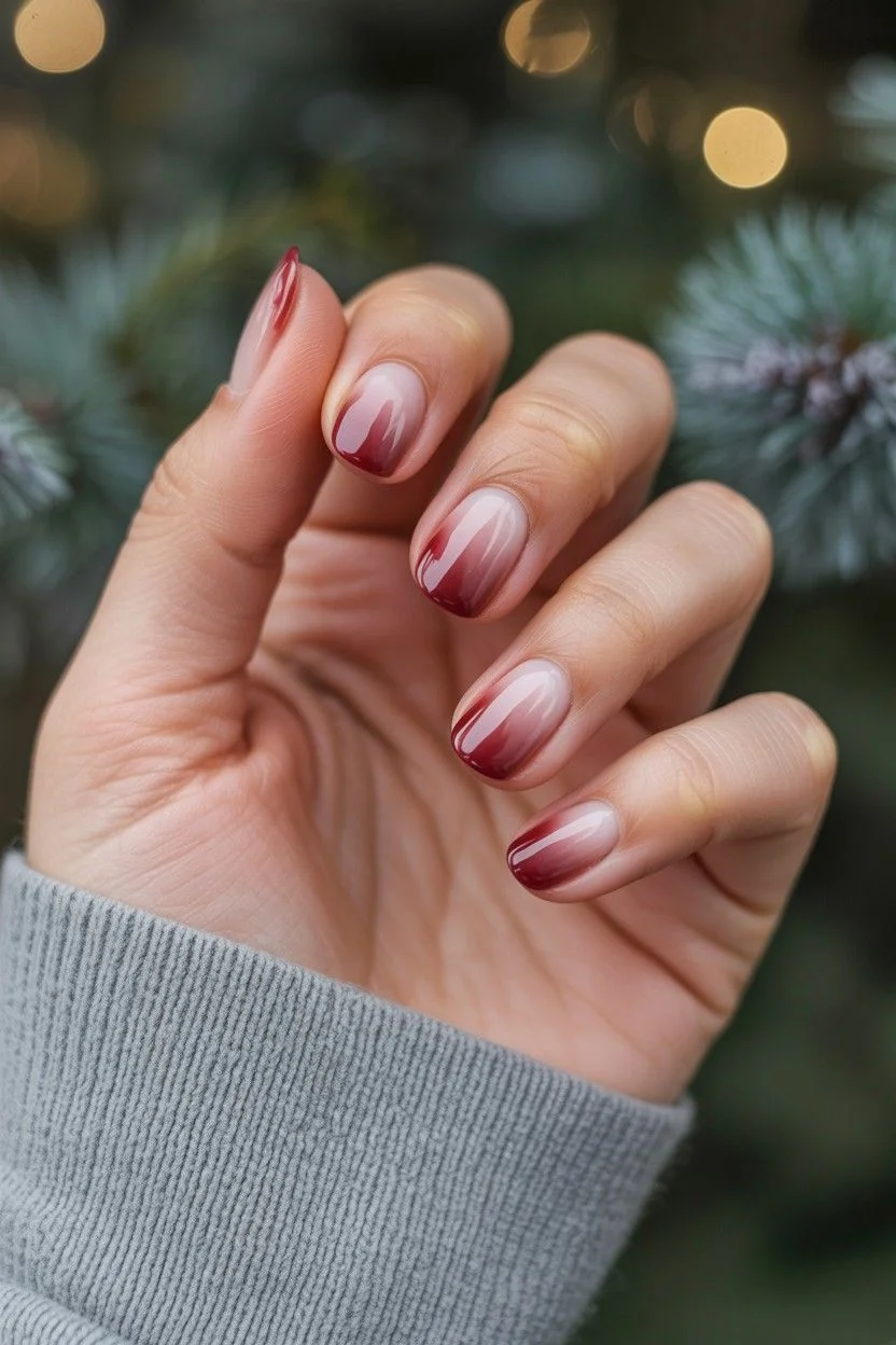Mẫu nail ombre đơn giản