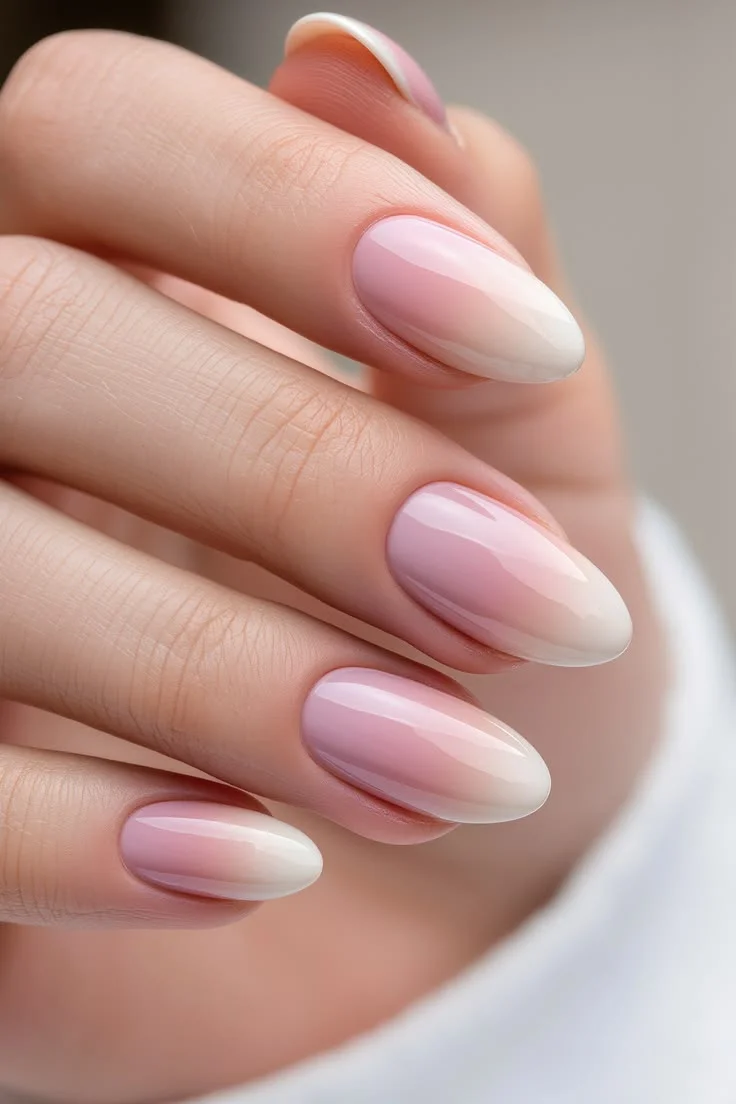 Mẫu nail ombre đơn giản