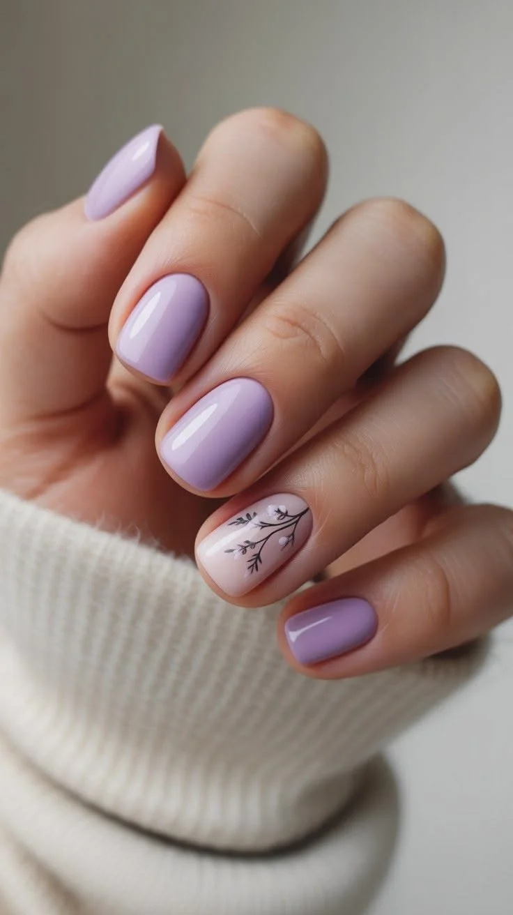 mẫu nail đơn giản nhẹ nhàng