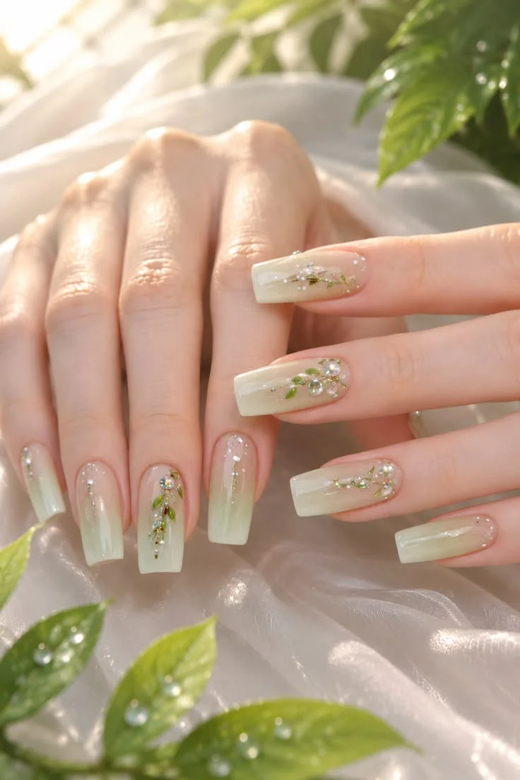 màu nail đơn giản làm sáng da