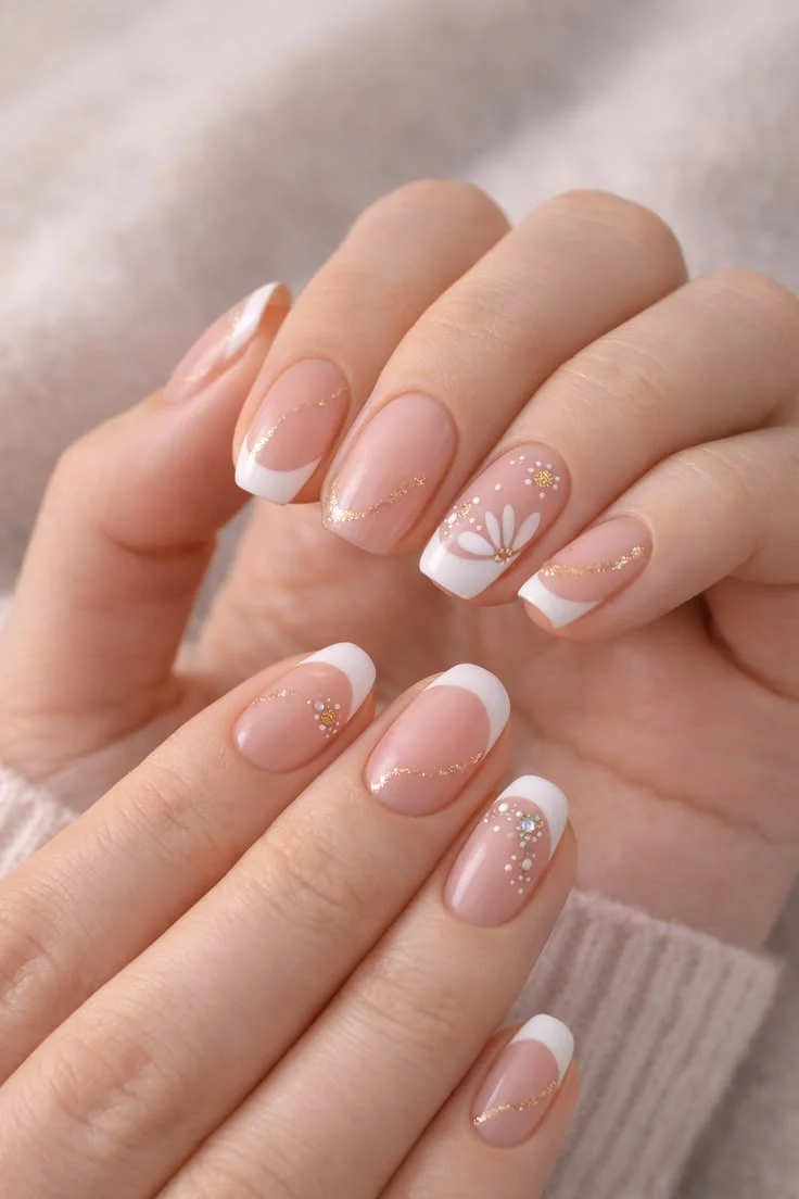 mẫu nail đơn giản cho móng ngắn
