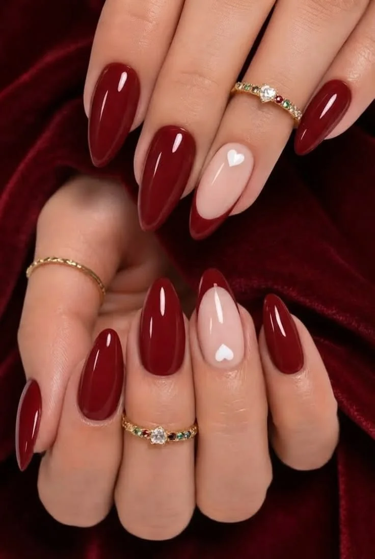 mẫu nail Noel đơn giản