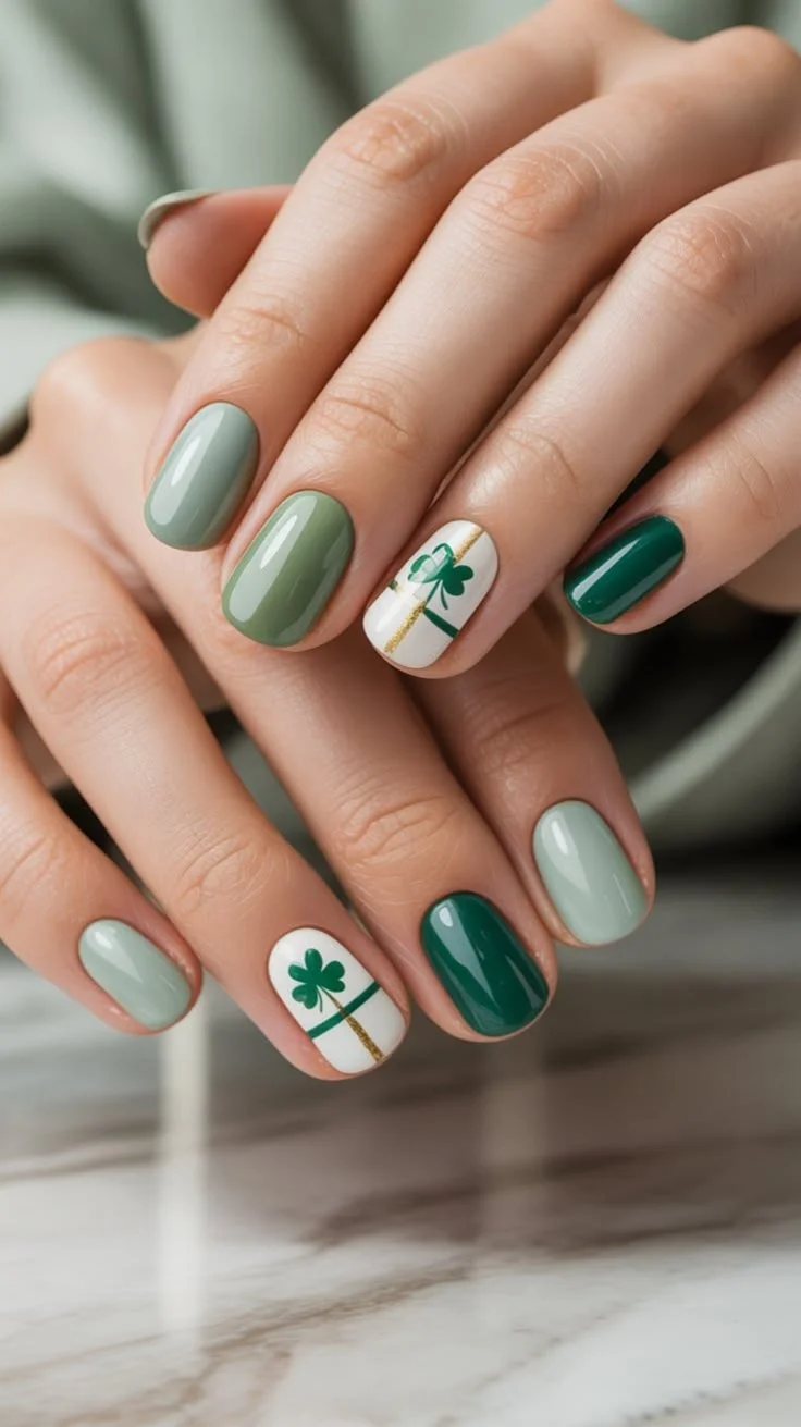mẫu nail ngắn đơn giản