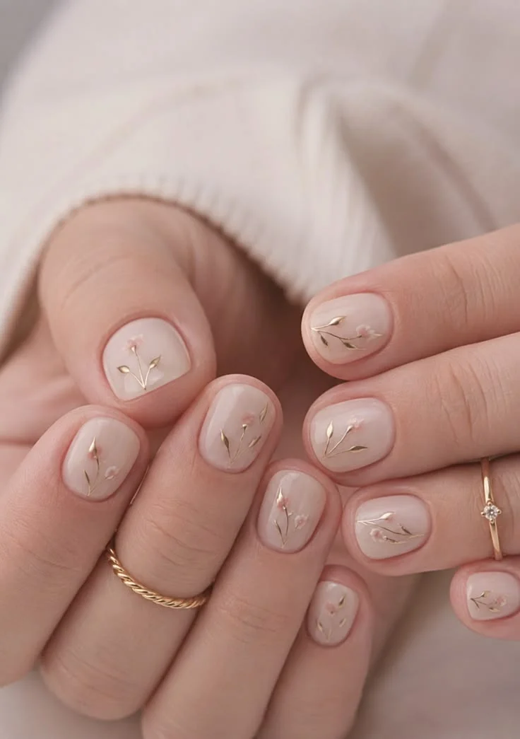 mẫu nail đơn giản cho móng ngắn