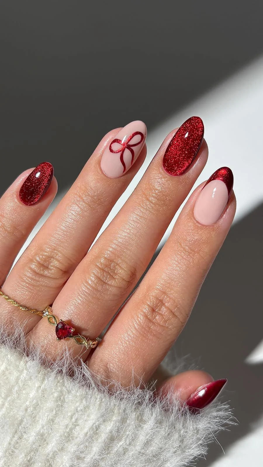 mẫu nail Noel đơn giản