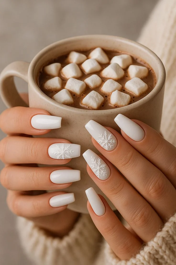 mẫu nail Noel đơn giản