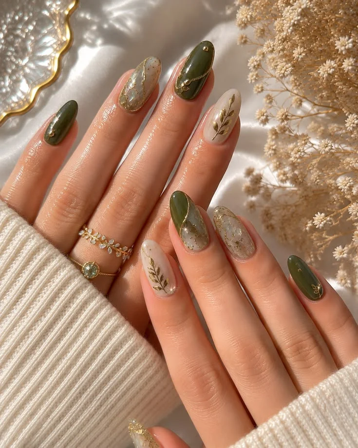 mẫu nail Noel đơn giản