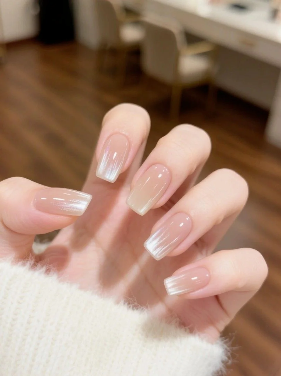 mẫu nail sơn thạch đơn giản