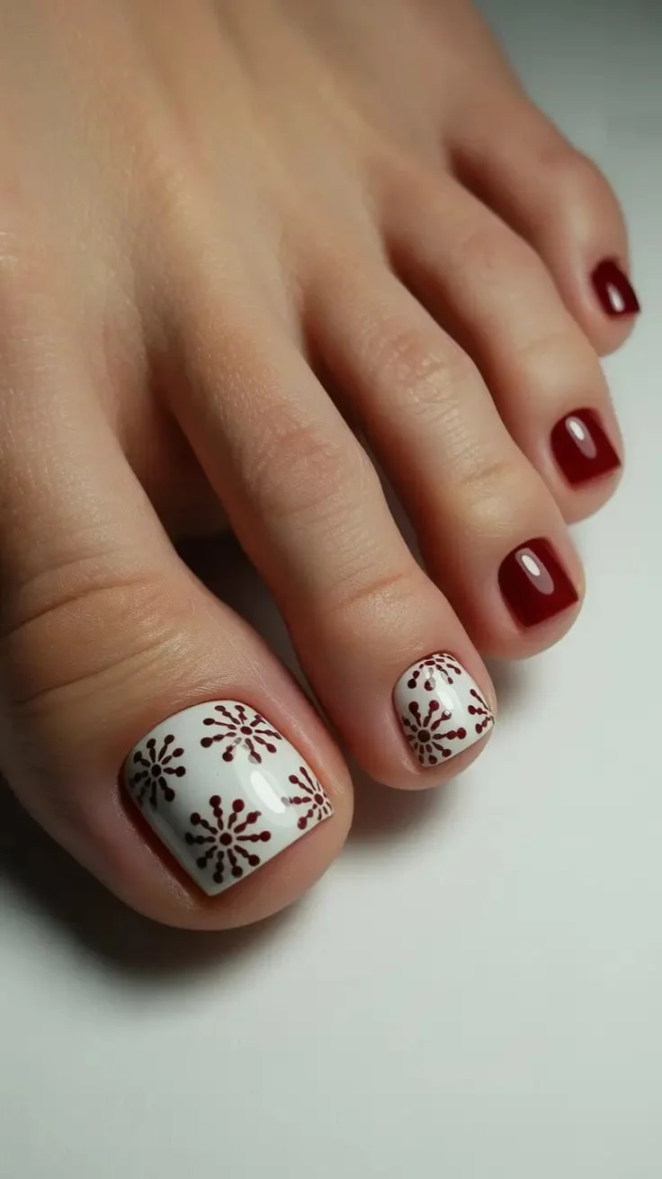 nail chân đơn giản